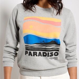 MOTHER The Camper crewneck sweatshirt heather grey size XS